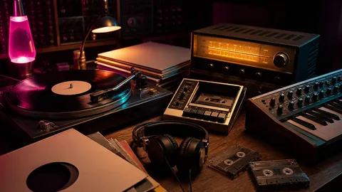 Illustration éditoriale : Musique, disques et radios cultes
