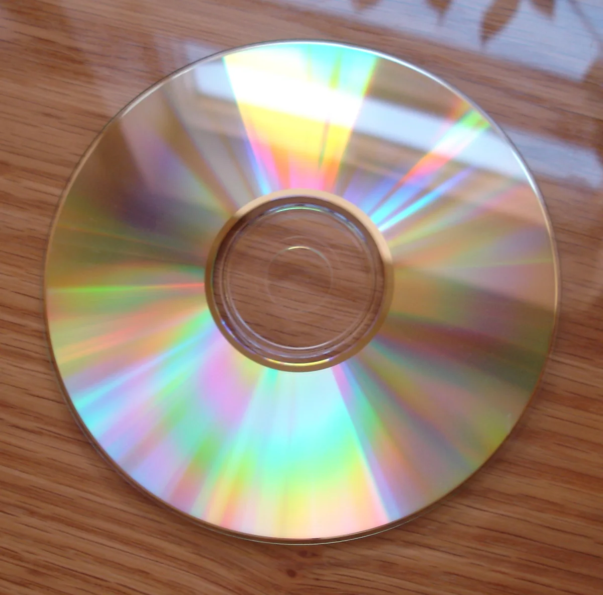 Face inférieure d’un disque optique