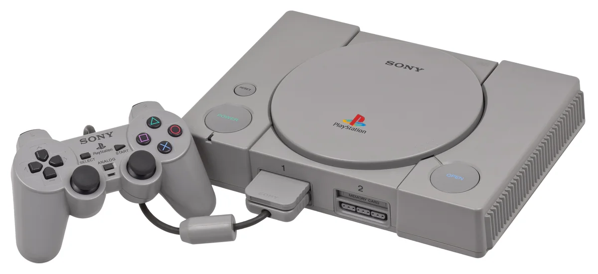 Console Sony PlayStation avec une manette