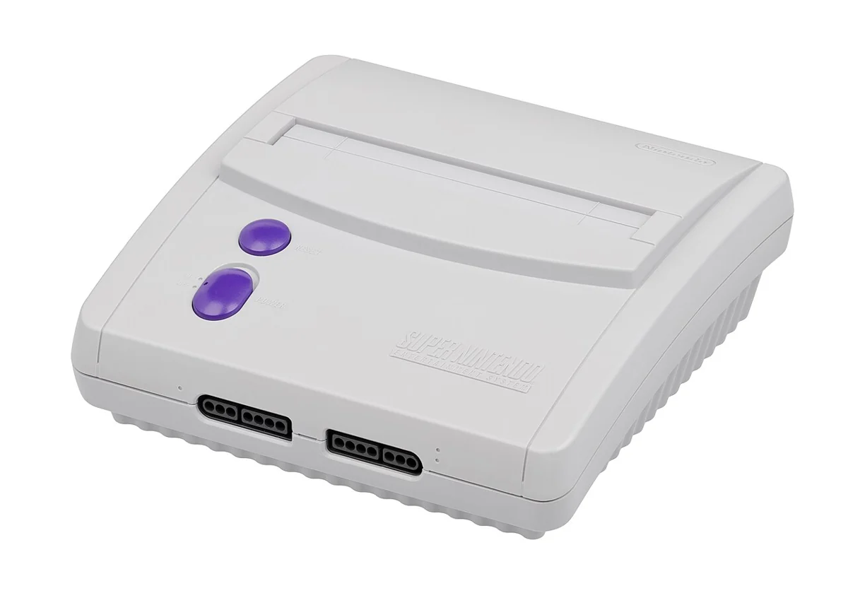 Console Nintendo Super NES modèle SNS-101, version nord-américaine compacte